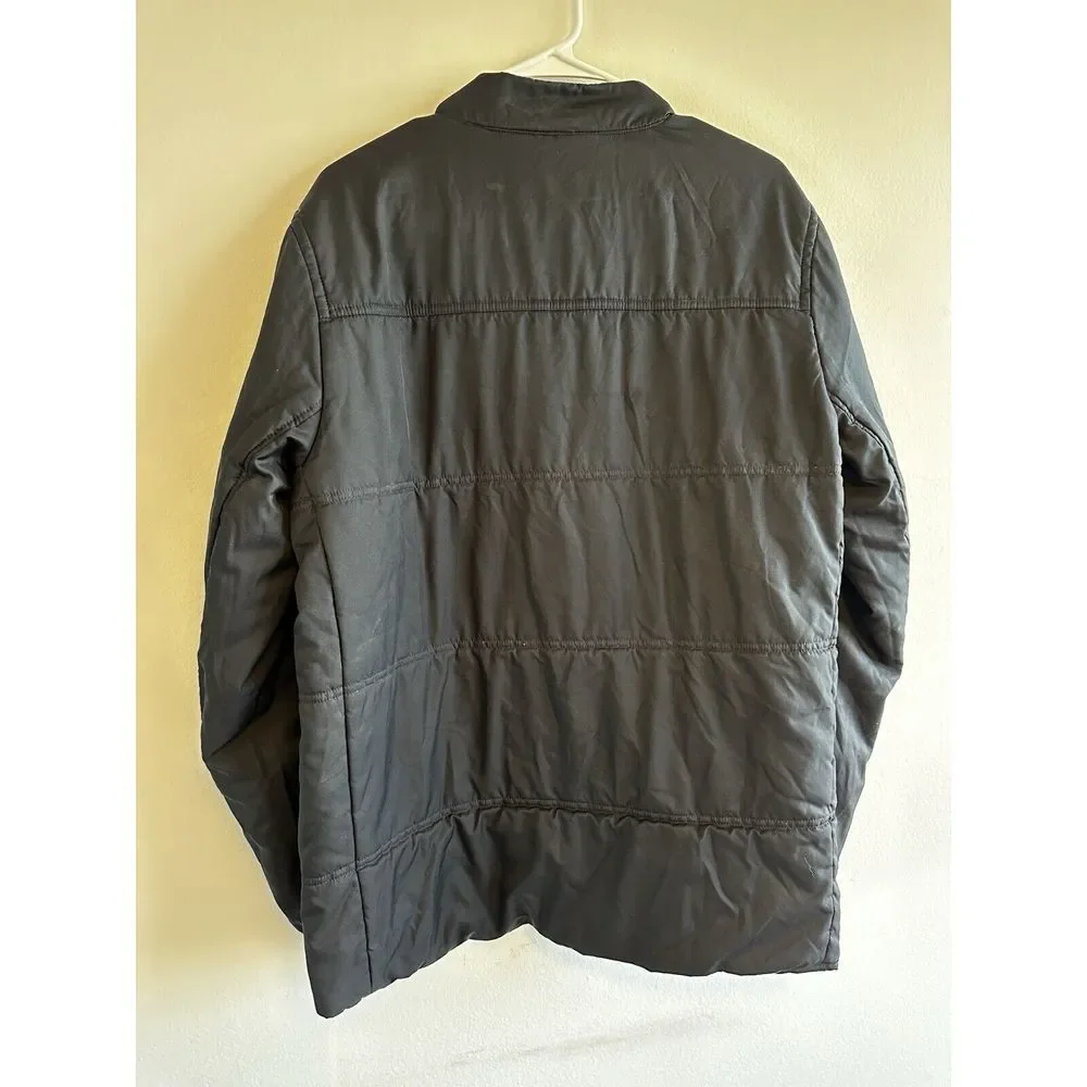 Nike Men's Golf Reversible Synthetic Fill‎ Jacket Black Winter Puffer Sz L  Flaw